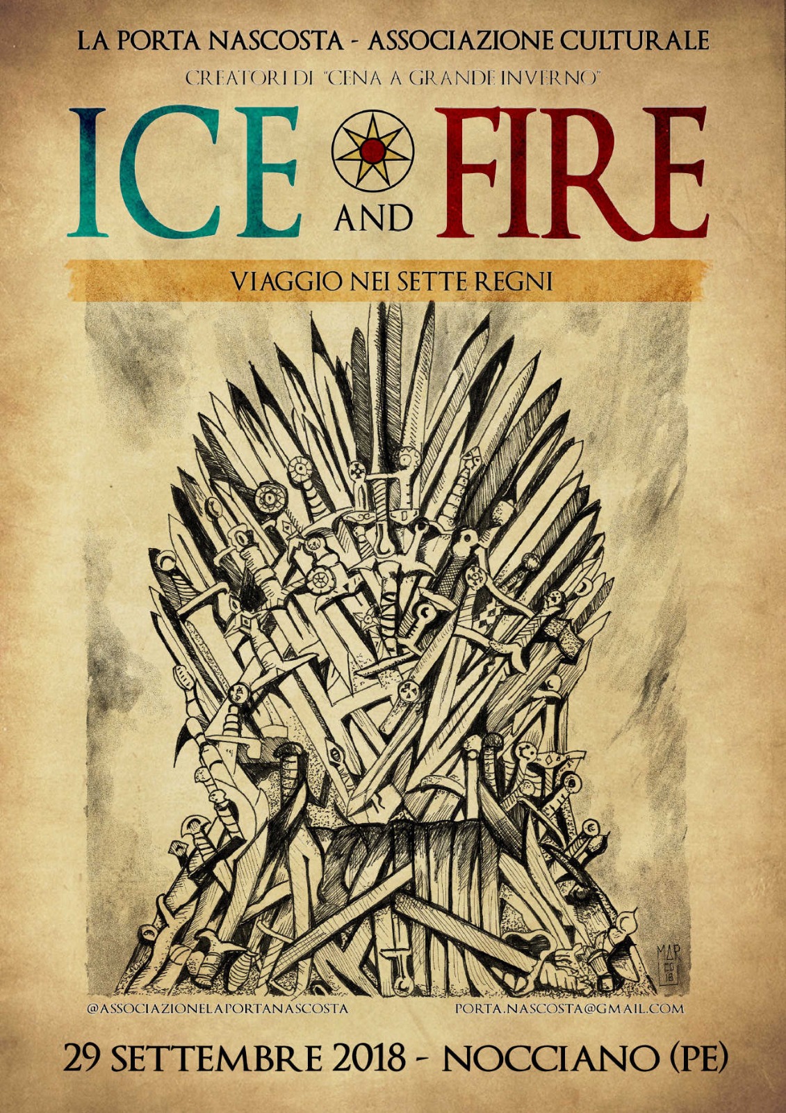 Ice and Fire: viaggio nei sette regni - locandina ufficiale