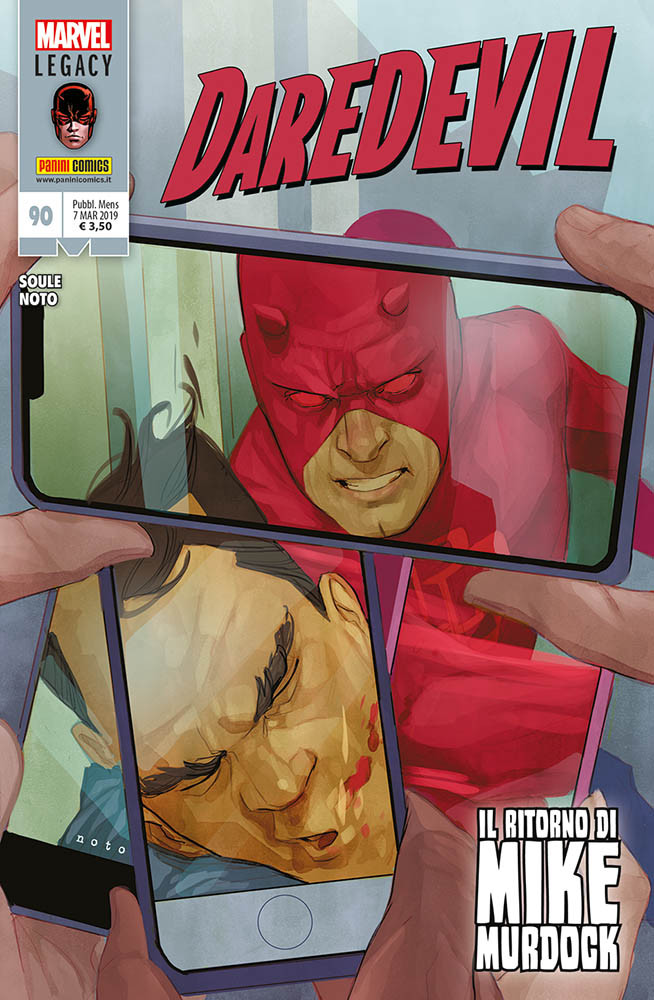 Panini Comics: annunciate le uscite Marvel del 7 marzo 2019 - Daredevil 90