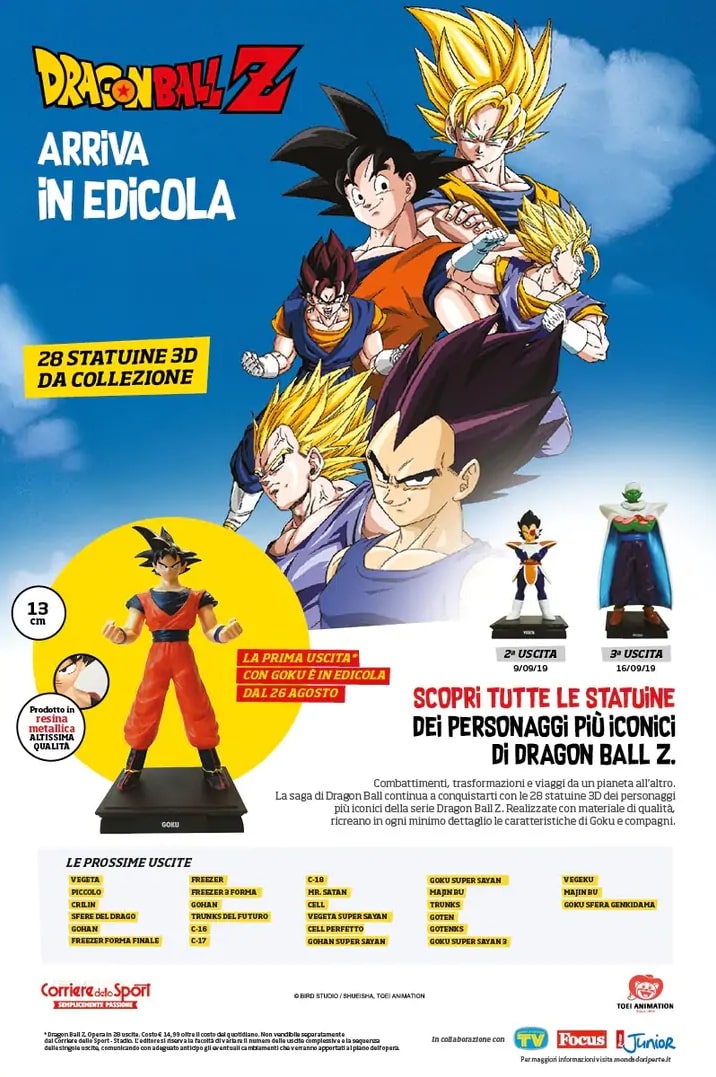 Super Z Sayan Goku Figure Modellino Statuina 2 PERSONAGGI DRAGON BALL 16Cm. 