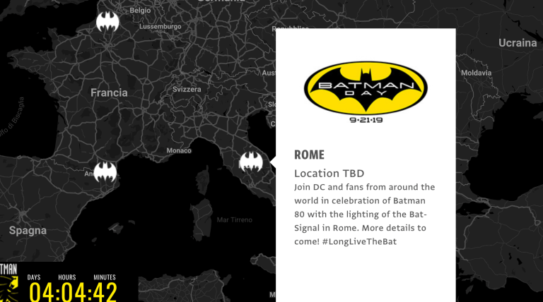Batman day bat-segnale roma Dc comics