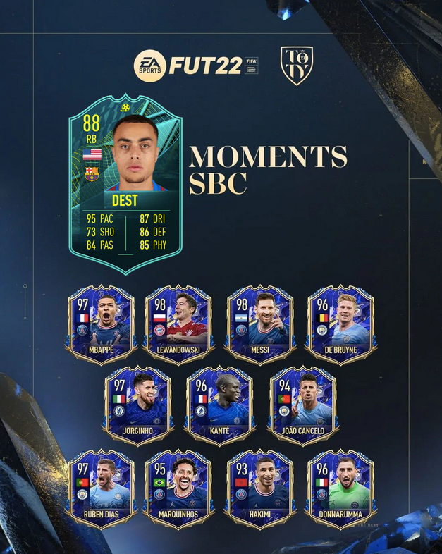 FIFA 22 FUT: Sergino Dest Player Moments SBC! - NerdPool