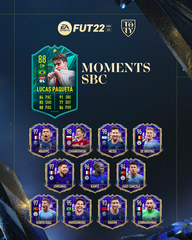 Fifa 22 Ultimate Team FUT Paquetà Player Moments SBC