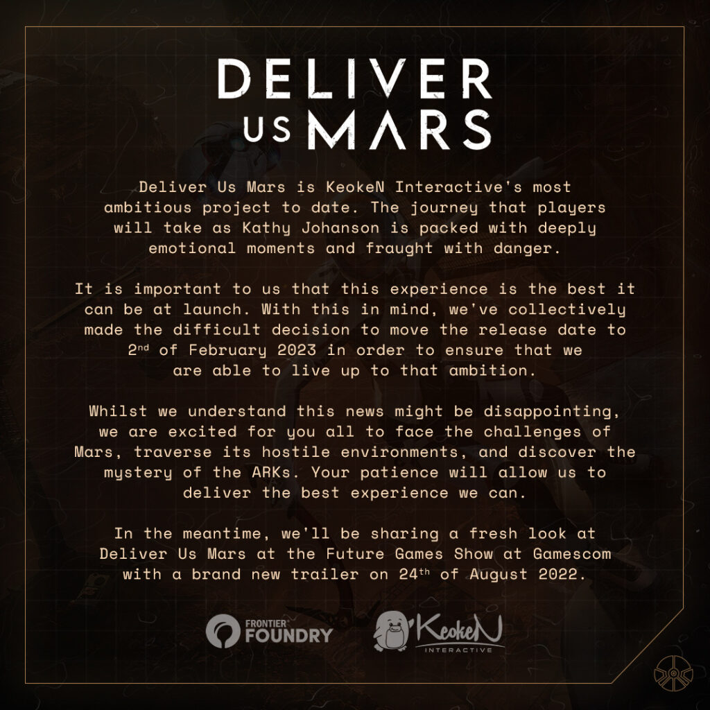 Deliver Us Mars rimandato