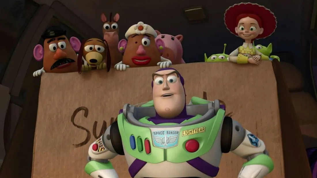 d23 2025 8211 toy story 5 prime immagini con il buzz malvagio e il nuovo personaggio di conan o8217brien