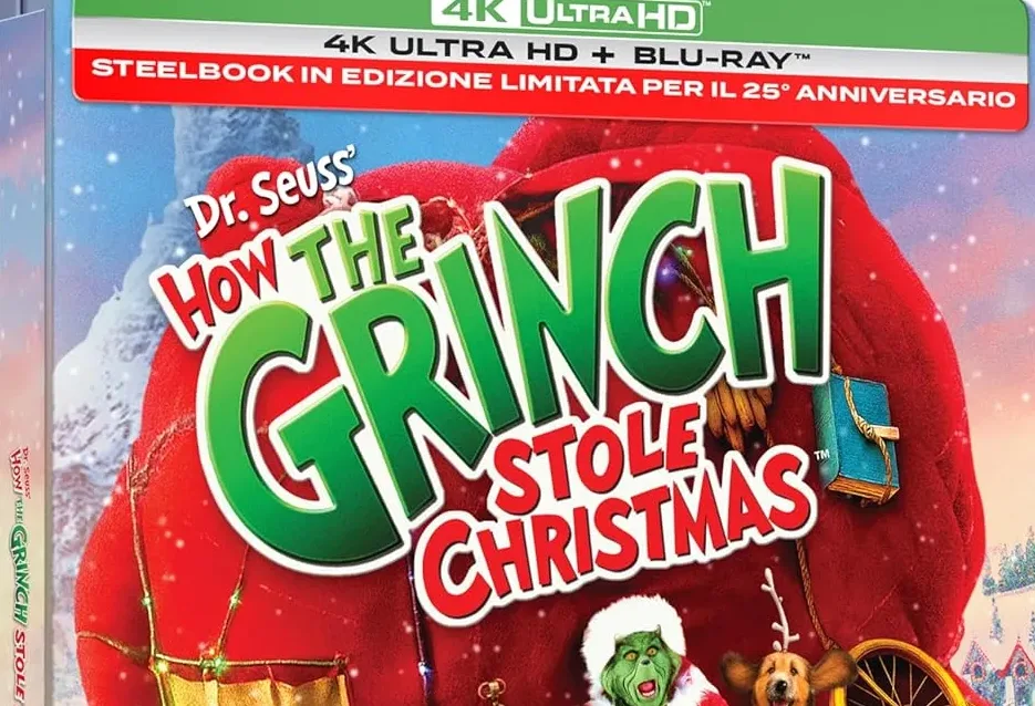Grinch 25: In occasione del 25° anniversario, arriva l’edizione 4K con Dolby Vision e Atmos
